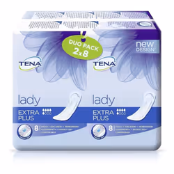 Tena Lady Extra Plus Incontinence Pads With Odour Control - Pack of 16