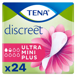 TENA Discreet Ultra Mini Plus (140ml) 24 Pack Incontinence Protection