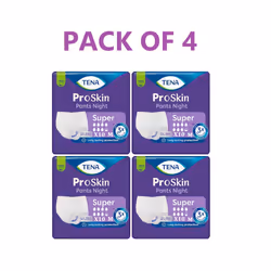 TENA Pants ProSkin Night Super - Medium - 4 Packs of 10