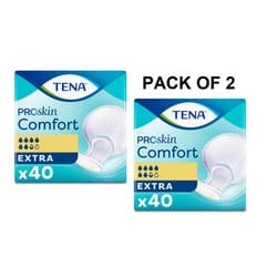 TENA Proskin Comfort Extra - 2 Packs of 40- 80 Incontinence Pads