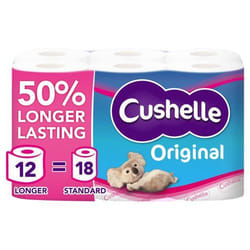 CUSHELLE ORIG TOILET ROLLS LONG PK12