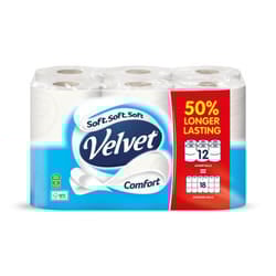 Velvet COMFORT TOILET ROLL LONG PK12