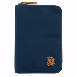 Fjällräven Passport Wallet, Passport wallet, Navy, Cotton, Polyester, Monochromatic, polyester 65 %, coton 35 %, Zipper