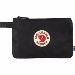 Fjällräven Kånken Gear Pocket, Unisex, Zipper, Black, Monochromatic, Polyester/Cotton, 65% polyester, 35% cotton