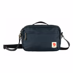 Fjällräven High Coast Crossbody, Unisex, Shoulder bag, Zipper, Front pocket, Navy, Monochromatic