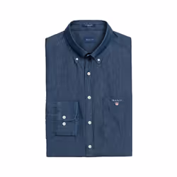 GANT INDIGO Mens Shirts Regular Fit Long Sleeve - M