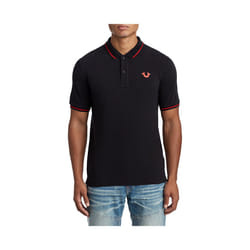 True Religion Mens Casual Polo T Shirt Golf Tee - 3XL, Black