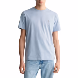 Gant Mens T Shirts Shield Cotton Summer Casual Tee - Blue, XL