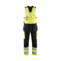 Blakläder 265318043399, Black, Yellow, C54, Adult, Sleeveless, Full length, Zipper