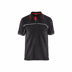 Blakläder 338910509956, Polo shirt, Adult, Male, Black, Red, Monochromatic, XL