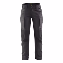 Blakläder 715911469899, Pants, Woman, Black, Grey, C38, D-ring closure, Zipper, Cotton, Polyamide