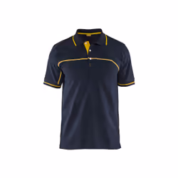 Blakläder 338910508635, Polo shirt, Adult, Male, Navy, Yellow, Monochromatic, 4XL