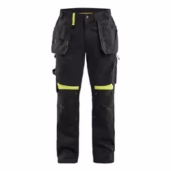 Blakläder 155518609933, Pants, Man, Black, Yellow, C146, 8 pockets, 1 pockets