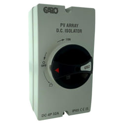 Garo SIDC432IP65A2+2 DC Solar Rotary Isolator Switch IP65 4P 32 Amp