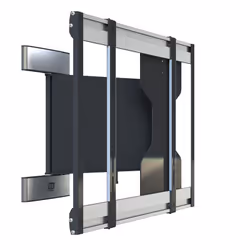 SMS Smart Media Solutions Slim Swing, 81.3 cm (32"), 116.8 cm (46"), 200 x 200 mm, 600 x 400 mm, -90 - 90°, Black, Silver