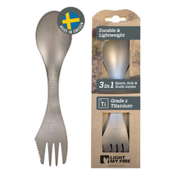 Titanium Spork â 3-in-1 Camping Cutlery Knife Fork Spoon Set | Survival Camping Gifts for Scouts | Camping Accessories