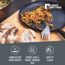 Titanium Spork â 3-in-1 Camping Cutlery Knife Fork Spoon Set | Survival Camping Gifts for Scouts | Camping Accessories