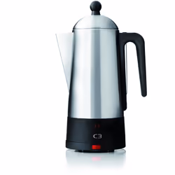 C3 Design Percolator 10 cup, brushed, Stainless Steel, Electric coffee percolator, 1.5 L, Ground coffee, 875 W, Stainless ste ...