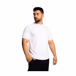 UNDER ARMOUR TECH 2.0 T SHIRT WHITE/GREY - M