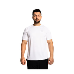 UNDER ARMOUR TECH 2.0 T SHIRT WHITE/GREY - L