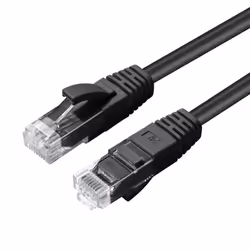 Microconnect UTP601S, 1 m, Cat6, U/UTP (UTP), RJ-45, RJ-45, Black