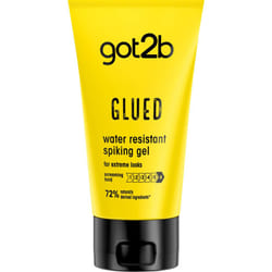 Schwarzkopf got2b Glued Spiking Glue Hair Gel, Water Resistant, Strong Hold for Up to 72 Hours, 150 ml,package may vary