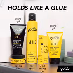 Schwarzkopf got2b Glued Spiking Glue Hair Gel, Water Resistant, Strong Hold for Up to 72 Hours, 150 ml,package may vary