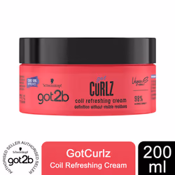 Schwarzkopf Got2b Got Curlz Coil Refreshing Cream, 200ml