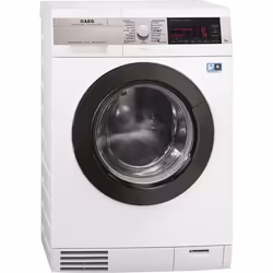 AEG L99695HWD, Front-load, Freestanding, White, Left, Cold, 6 kg