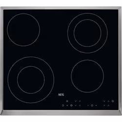 AEG HK634021XB, Black, Built-in, 56 cm, Ceramic, Ceramic, 4 zone(s)