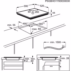 AEG IKE64450FB Black Built-in Zone induction hob 4 zone(s)