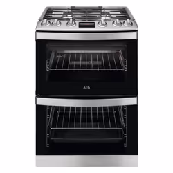AEG CGB6130ACM - 948905160, Freestanding cooker, Black, Stainless steel, Buttons, Rotary, Stainless steel, Top front, 1.6 m