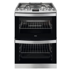 AEG CGB6130ACM - 948905160 Freestanding cooker Electric/Gas Gas Black, Stainless steel