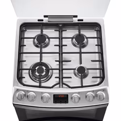 AEG CGB6130ACM - 948905160 Freestanding cooker Electric/Gas Gas Black, Stainless steel