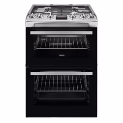 Zanussi ZCG63260XE, Freestanding cooker, Stainless steel, Buttons, Rotary, Stainless steel, Front, 1.6 m