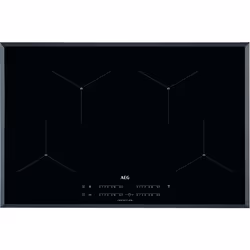 AEG IAE84411FB, Black, Built-in, 80 cm, Zone induction hob, Glass, 4 zone(s)