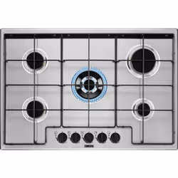 Zanussi ZGNN752X, Stainless steel, Built-in, 75 cm, Gas, 5 zone(s), 5 zone(s)