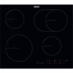 Zanussi ZHRX643K, Black, Built-in, 59 cm, Zoneless induction hob, Ceramic, 4 zone(s)