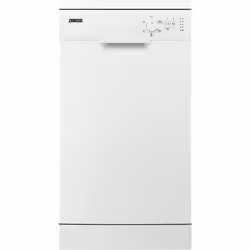 Zanussi ZSFN121W1, Freestanding, Slimline (45 cm), White, Rotary, 1.5 m, 1.5 m