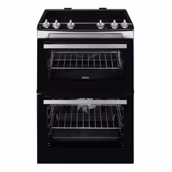 Zanussi ZCI66080XA - 948904307, Freestanding cooker, Black, Stainless steel, Rotary, Touch, Stainless steel, Front, LED