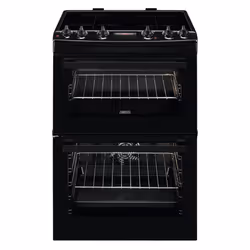 Zanussi ZCI66280BA, Freestanding cooker, Black, Rotary, Touch, Black, Front, LED