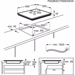 AEG ILB64334CB Black Built-in 60 cm Zone induction hob 4 zone(s) - Additional view 5