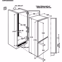 Zanussi ZNHN18FS1 - 925505069 Built-in 254 L F White