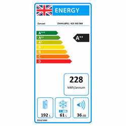 Zanussi ZNHN18FS1 - 925505069 Built-in 254 L F White