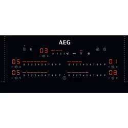 AEG CDE84751FB Black Built-in 78 cm Zone induction hob 4 zone(s) Built-in hood