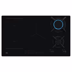 AEG HDB95623NB, Black, Built-in, 90 cm, Combi, Glass, 5 zone(s)