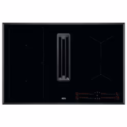 AEG CCE84543FB, Black, Built-in, 80 cm, Zone induction hob, Glass, 4 zone(s)