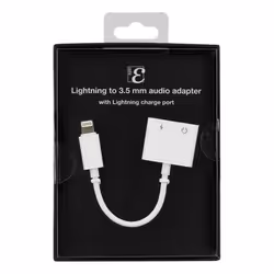 Deltaco IPLH-586 mobile phone cable White 0.11 m 3.5mm + USB C