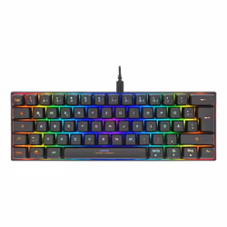 Deltaco GAM-075-DE keyboard Gaming USB QWERTZ German Black