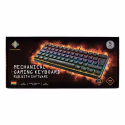 Deltaco GAM-075-DE keyboard Gaming USB QWERTZ German Black - Additional view 4